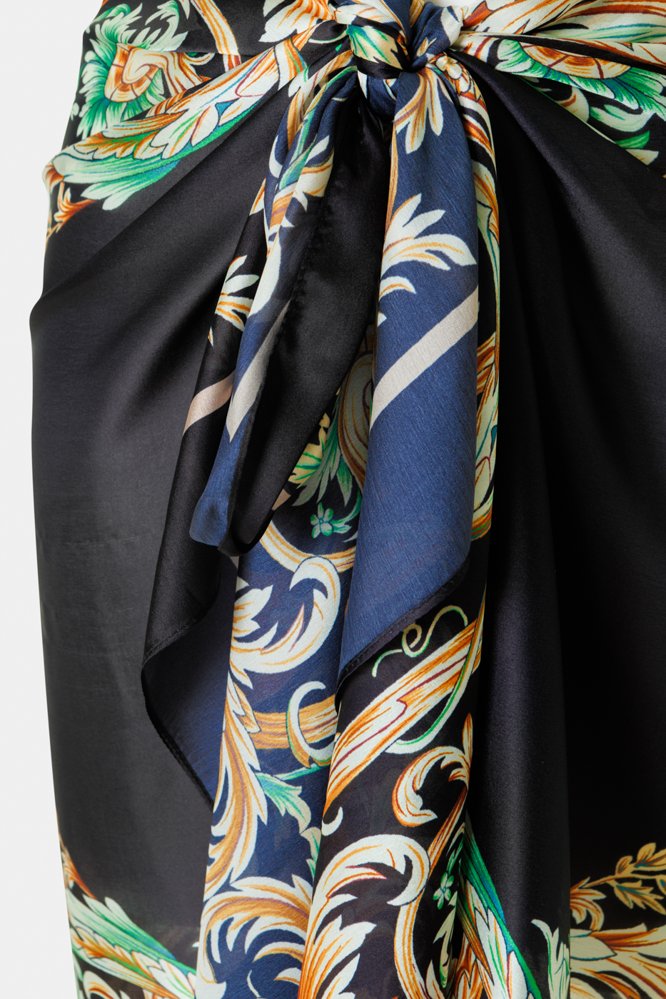 Black Pareo w/ Gold Design